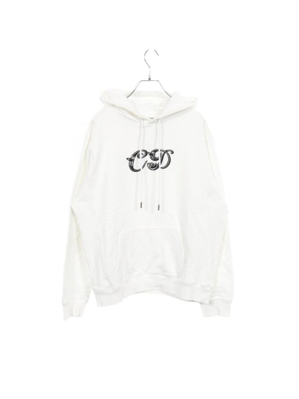 Dior Hoodie Kenny Scharf Logo Embroidery Brushed Lining White Cotton